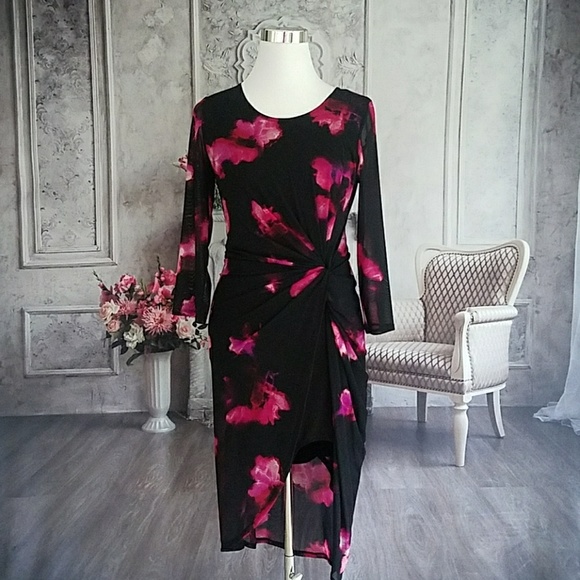 T Tahari Dresses & Skirts - Tahari Women's Dress Black Pink Size Medium